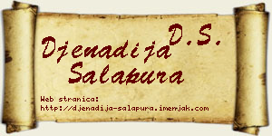 Đenadija Salapura vizit kartica